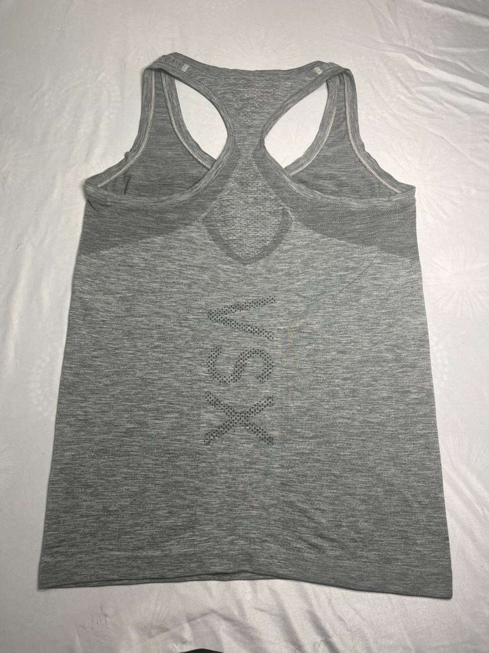 PINK Victoria's Secret Gray Racerback Tank Top